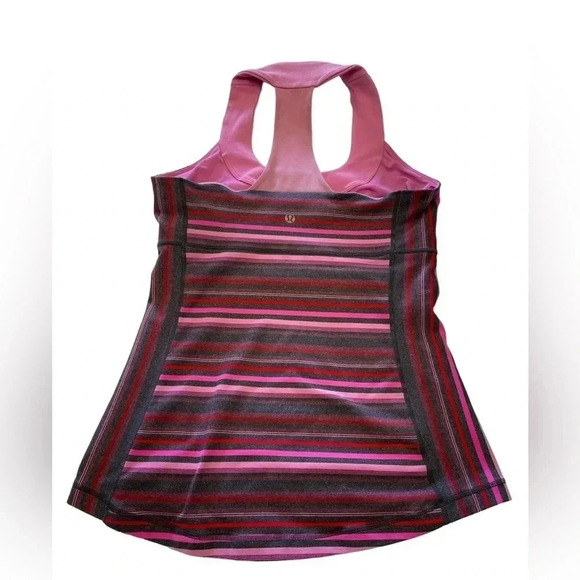 Lululemon Scoop Neck Tank Elevation  Space Dye/Smokey Rose Size 8 - Picture 8 of 8